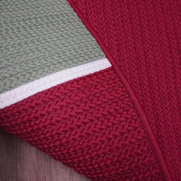 Colonial Mills Happy Elf Stripe Doormat Red Lace 20"x30" New $135 Made in U.S. - Picture 2 of 4